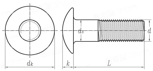 Factory Supplied Galvanized Carbon Steel Hex Guardrail Splice Bolts and Nut