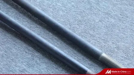 Parafusos e porcas de cabeça quadrada de aço carbono preto liso banhado a zinco de aço carbono China Parafuso grande com tamanho personalizado Parafuso forjado a quente